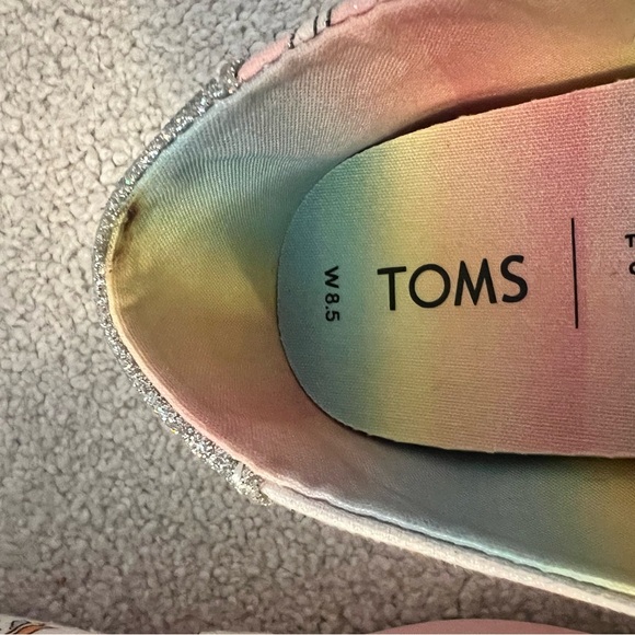 Toms glitter unicorn slip on - Picture 5 of 5